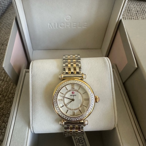 NWT MICHELE Caber Diamond Watch MWW16E000001 - Picture 4 of 16